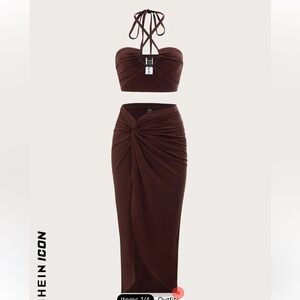 SHEIN skirt and top matching set